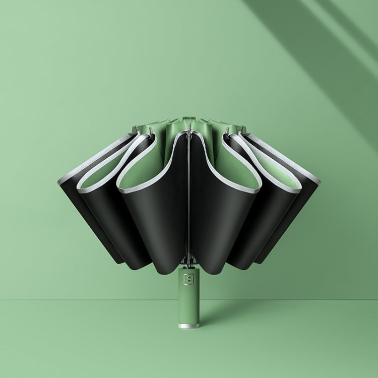 Fully Automatic Vinyl Reverse Rain Or Shine Reverse Umbrella, Color: