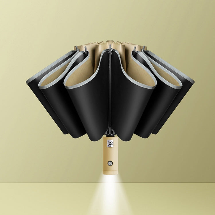 Fully Automatic Vinyl Reverse Rain Or Shine Reverse Umbrella, Color: