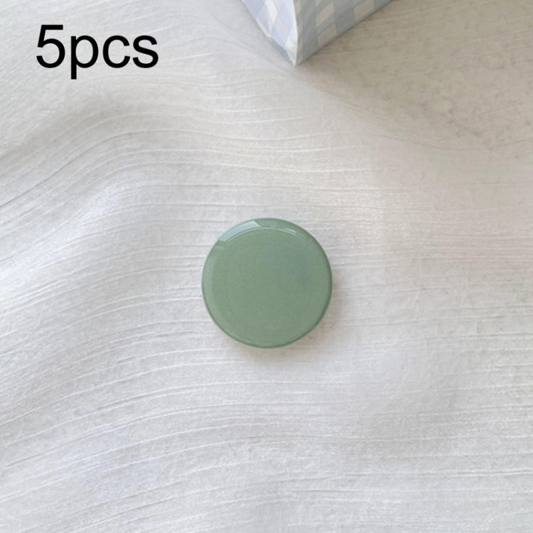 5pcs Solid Color Drop Glue Airbag Bracket Mobile Phone Ring Buckle
