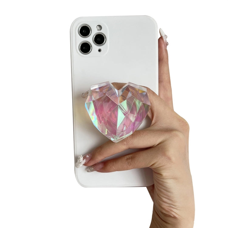 2pcs 3D Loving Heart Airbag Bracket Desktop Support Finger Ring Clasp Cell Phone Holder