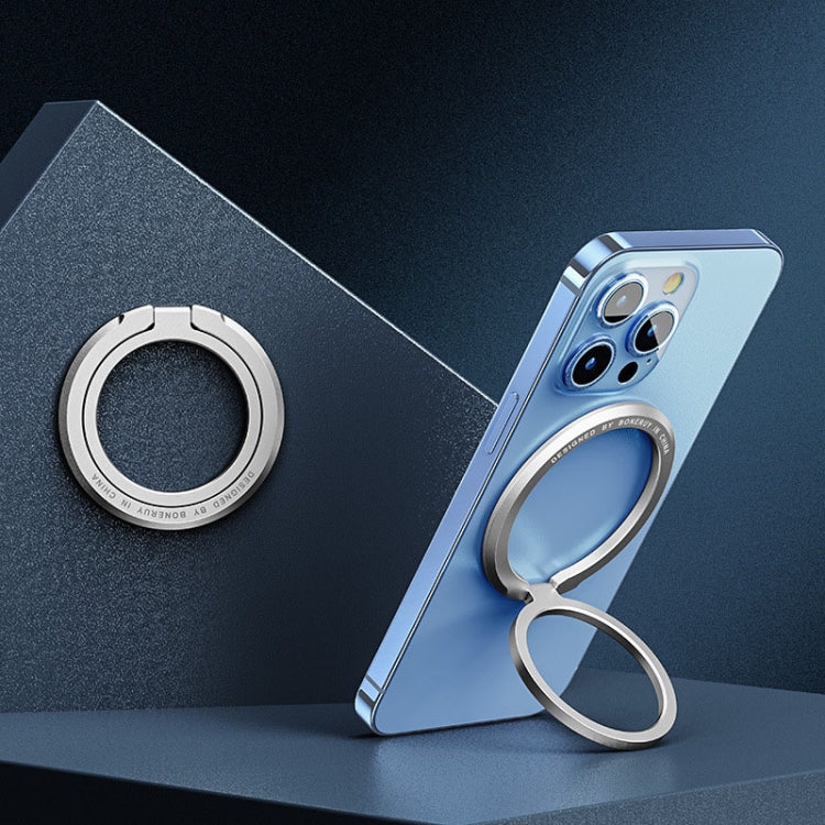 Zinc Alloy Magnetic Ring Buckle Phone Holder Desktop Portable Ring Buckle Folding Bracket