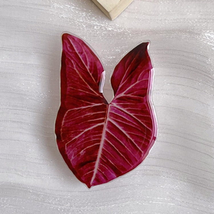 5pcs Alien Acali Simulation Leaf Airbag Support Desktop Can Retractable Back Paste Dripping Phone Bracket