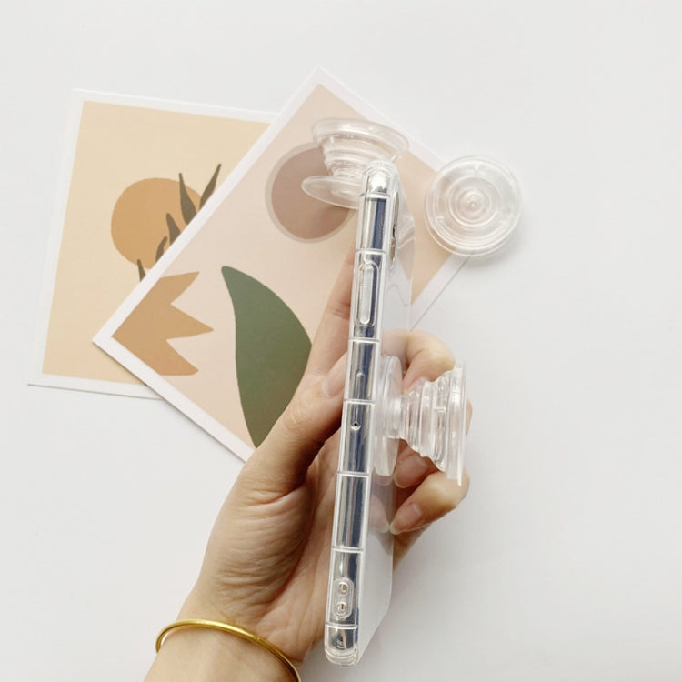 10pcs Retractable Desktop Cell Phone Airbag Stand(Transparent)