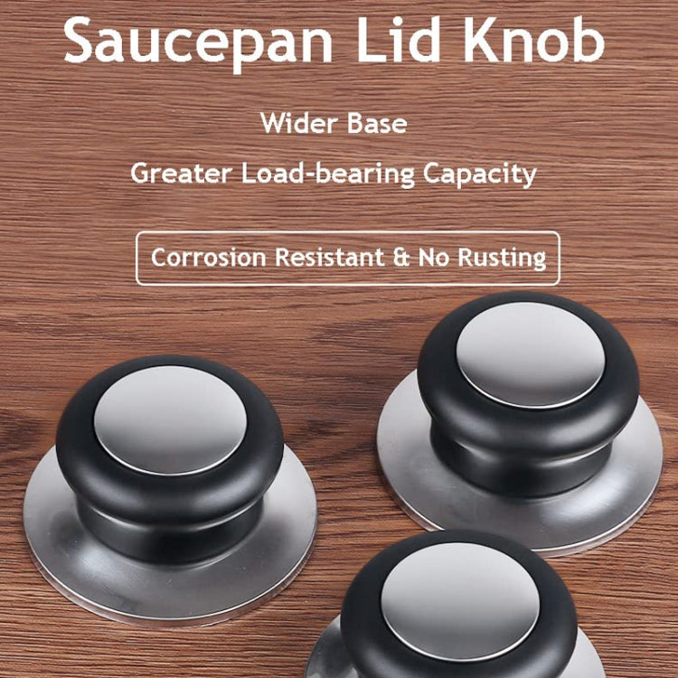 2pcs Stainless Steel Lid Handle Plastic Top Bead