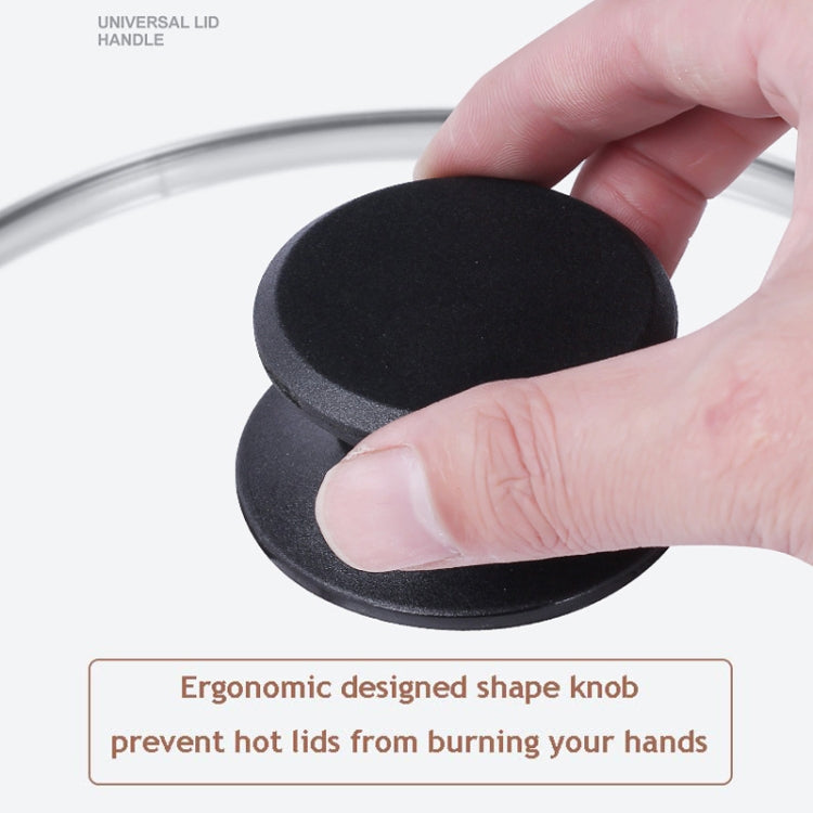 2pcs Plastic Top Beads Stainless Steel Pot Lid Cap