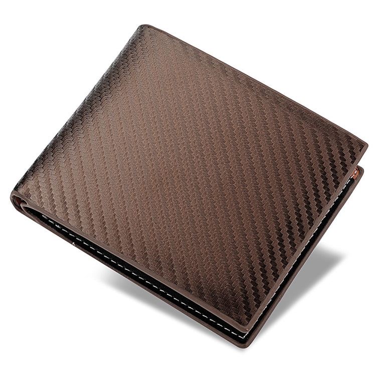 Men Wallet Carbon Fiber Horizontal Business Wallet Card Holder