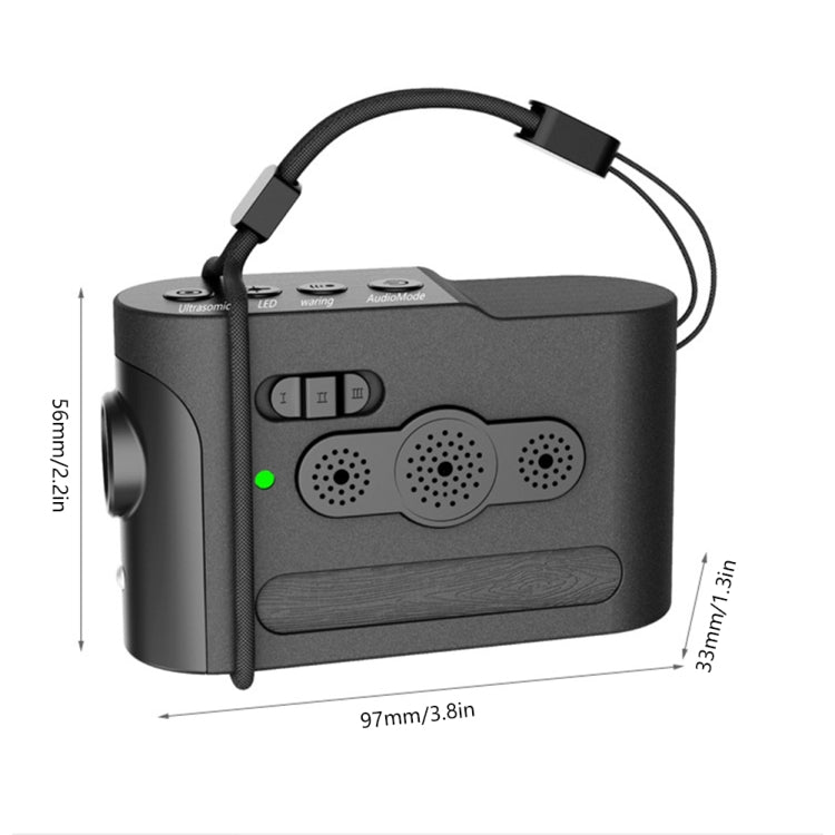 2 in 1 Ultrasonic Bark Stopper Dog Repeller Dual Mode Handheld Dog Trainer with LED Light