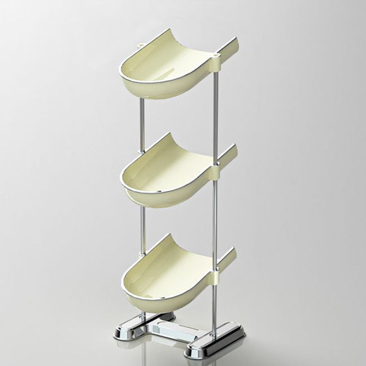 Household Soap Drain Box Bathroom No-Punch Shelves, Color: