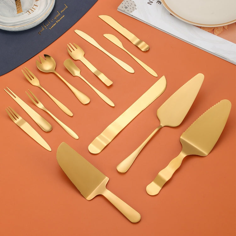 14pcs/set Stainless Steel Cake Moon Cake Knife Fork Dessert Cake Baking Tools