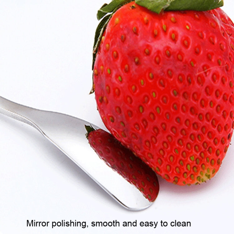 17cm 304 Stainless Steel Spoon Coffee Square Head Spoon Long Handle Mixing Spoon, Color: