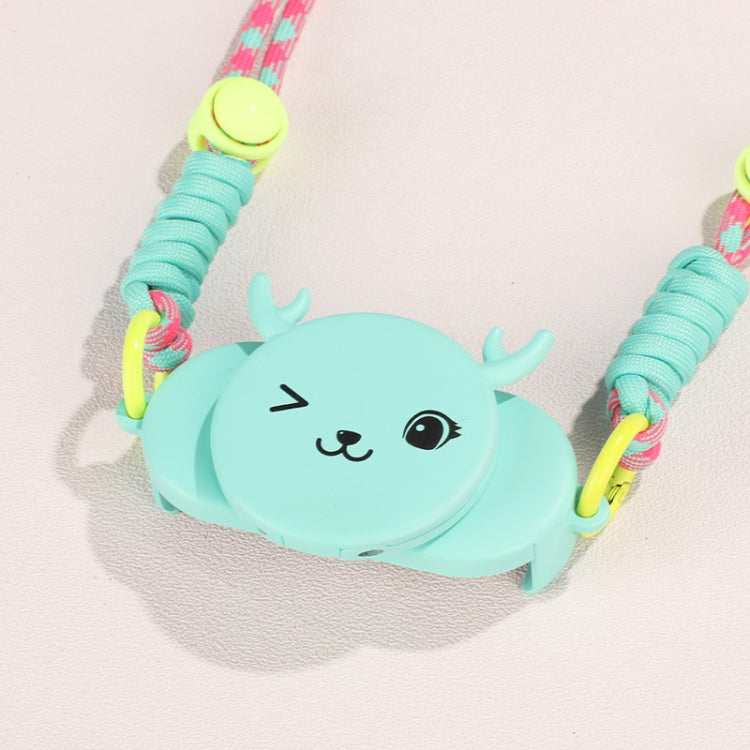 Rotatable Back Clip Oblique Phone Anti-lost Lanyard with Makeup Mirror