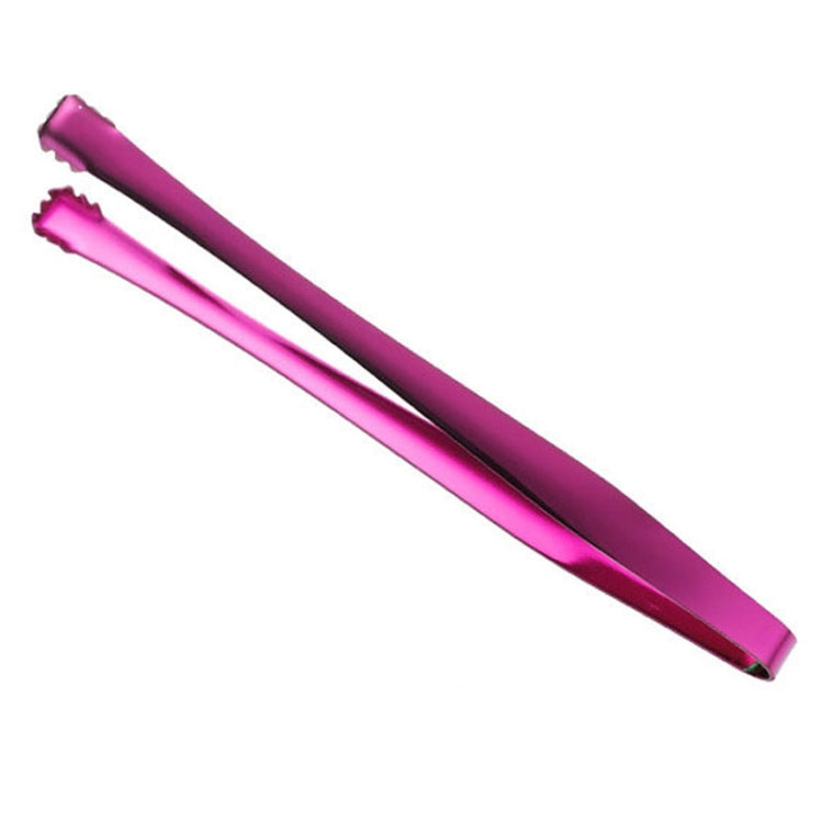 With Teeth Non-Slip Stainless Steel Ice Clip Mirror Polishing Coffee Square Sugar Clip, Color: