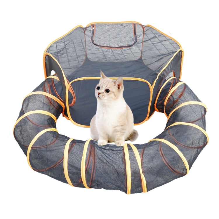 Cat Nest HexagonTunnel + U-shaped Tunnel Combination Set Folding Pet House