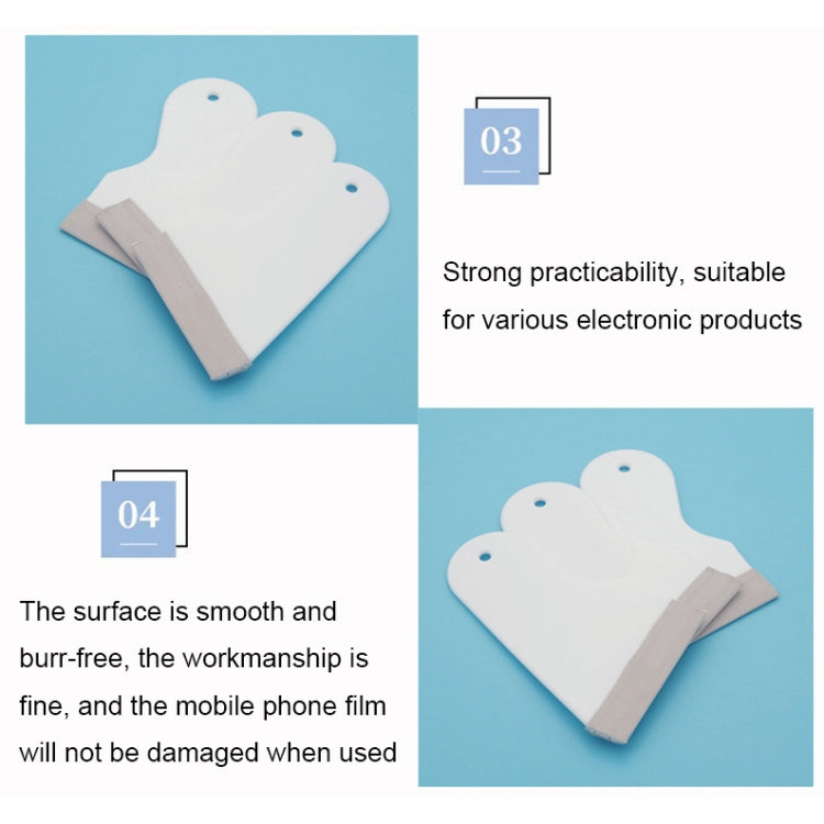 20pcs 6x10cm Handle Phone Film Scratch Card Film General Tools Hydrogel Film Debubble Scraper
