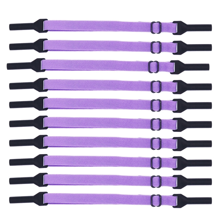 10pcs Short Style Glasses Non-Slip Rope Adjustable Elastic Sports Legs Anti-Drop Fixed Strap