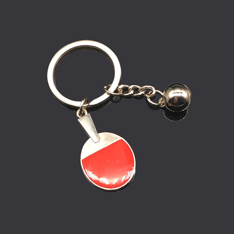 2pcs Table Tennis Metal Keychain Small Gift(BY-030)