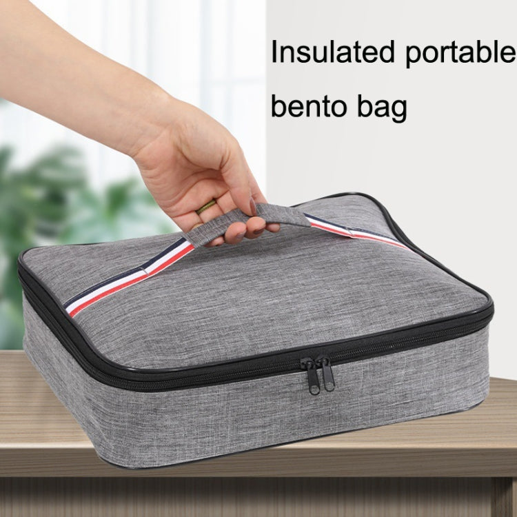 2pcs Large Waterproof Portable Lunch Bag Outdoor Picnic Lunch Box Insulation Bag