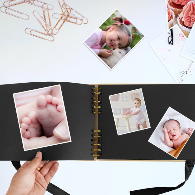 2 PCS Photo Albums Scrapbook Paper DIY Craft Picture Album for Wedding Anniversary Gifts Memory Books, Inner Page: