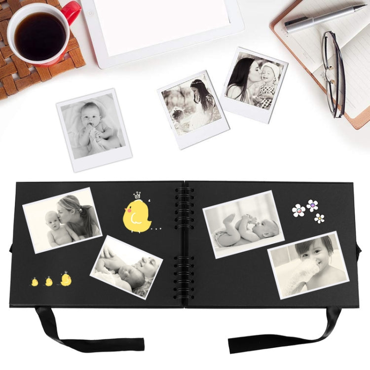 2 PCS Photo Albums Scrapbook Paper DIY Craft Picture Album for Wedding Anniversary Gifts Memory Books, Inner Page: