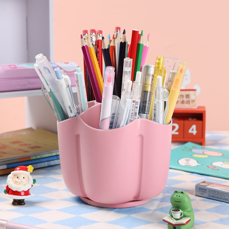 Office Desk Simple Large Capacity Pen Holder Cosmetics Storage Box, Style: