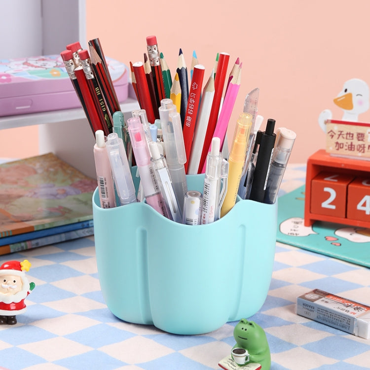 Office Desk Simple Large Capacity Pen Holder Cosmetics Storage Box, Style: