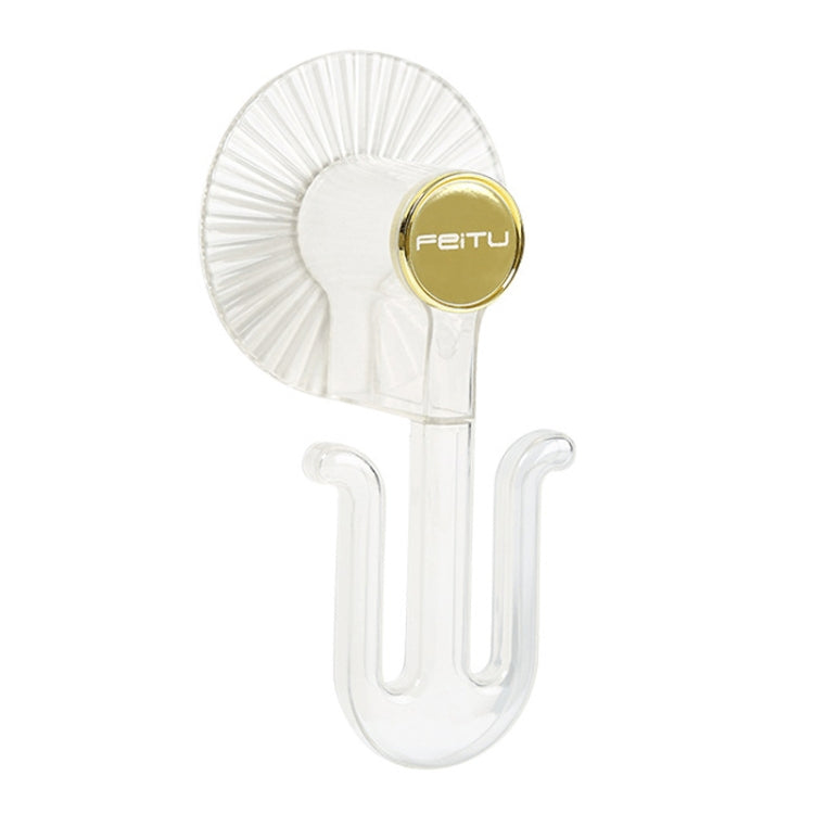 Bathroom Punch-Free Wall-Mounted Slipper Rack Transparent Hook Storage Rack