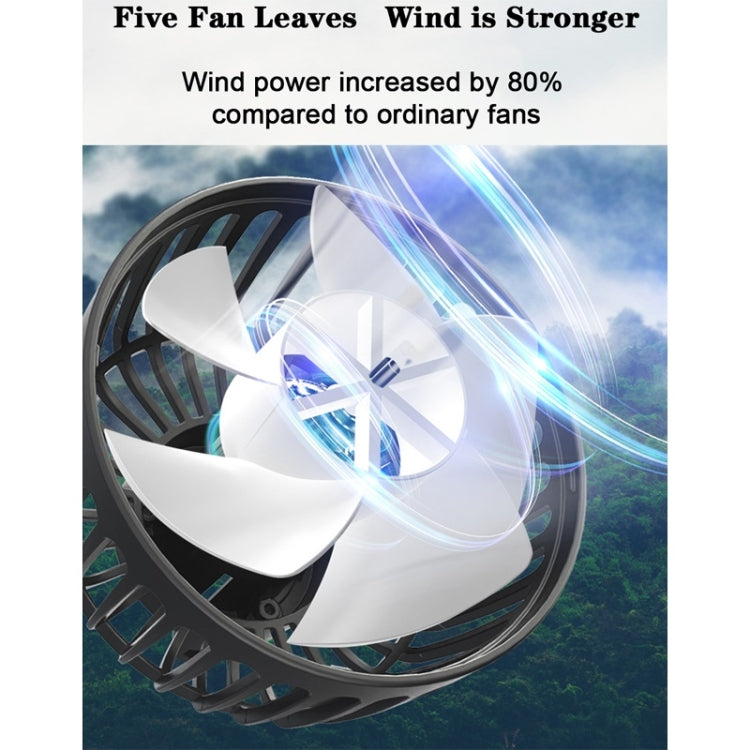 12V/24V Car Rear Seat Back USB Interface Powerful Double-headed Fan(F4207)