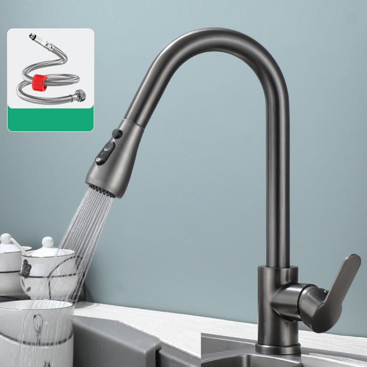 Kitchen Pull-out Universal Telescopic Hot & Cold Water Faucet, Specification: