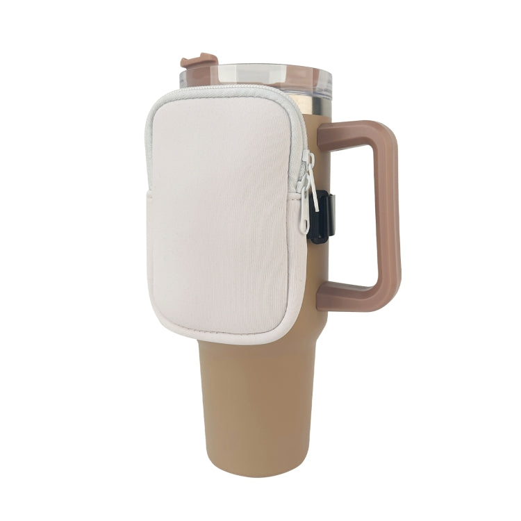 Water Cup Sided Storage Pockets With Zipper Fit For 40Oz Tumbler Single Pocket
