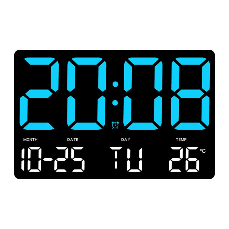 Large Display Led Digital Clock 5 Modes Brightness Adjustable Temperature Mute Electronic Clock