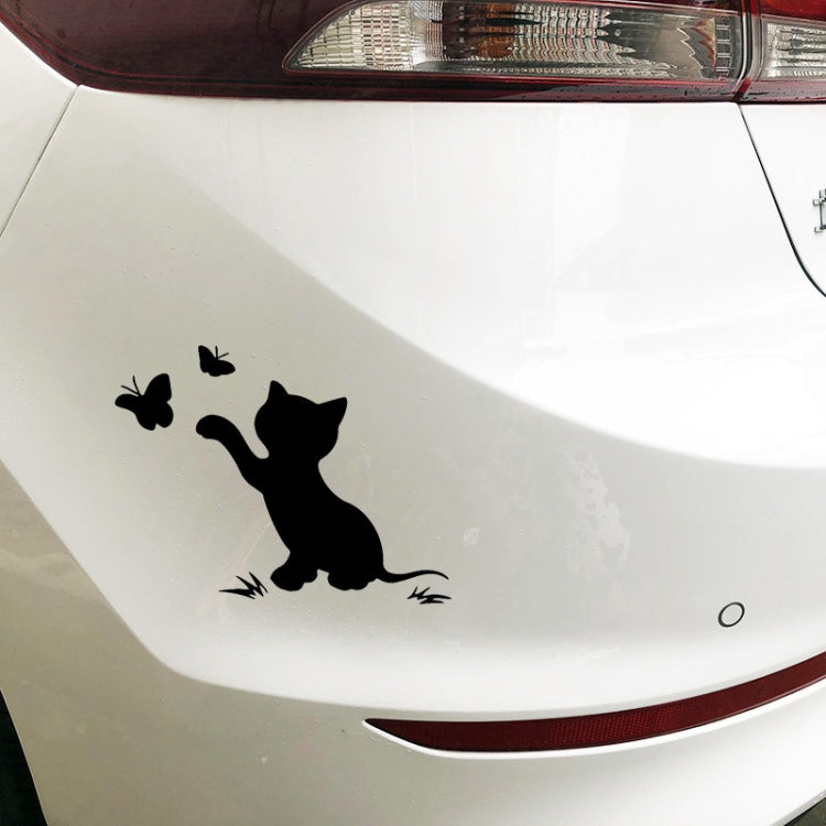 10pcs Disc Cat Reflective Scratch Body Sticker