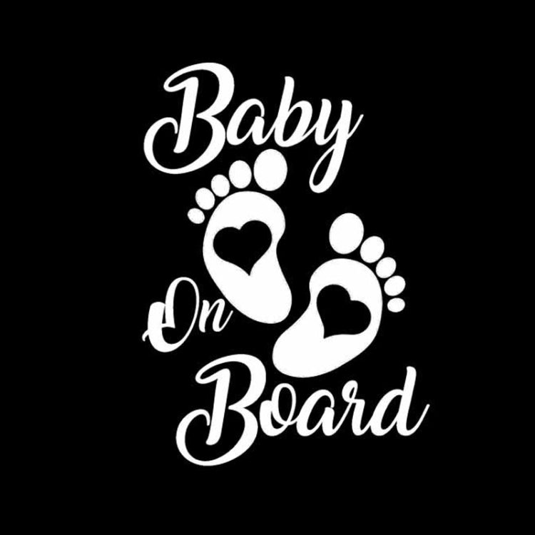 10pcs Baby On Board Warning Car Sticker Reflective Scratch Body Sticker