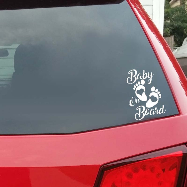 10pcs Baby On Board Warning Car Sticker Reflective Scratch Body Sticker