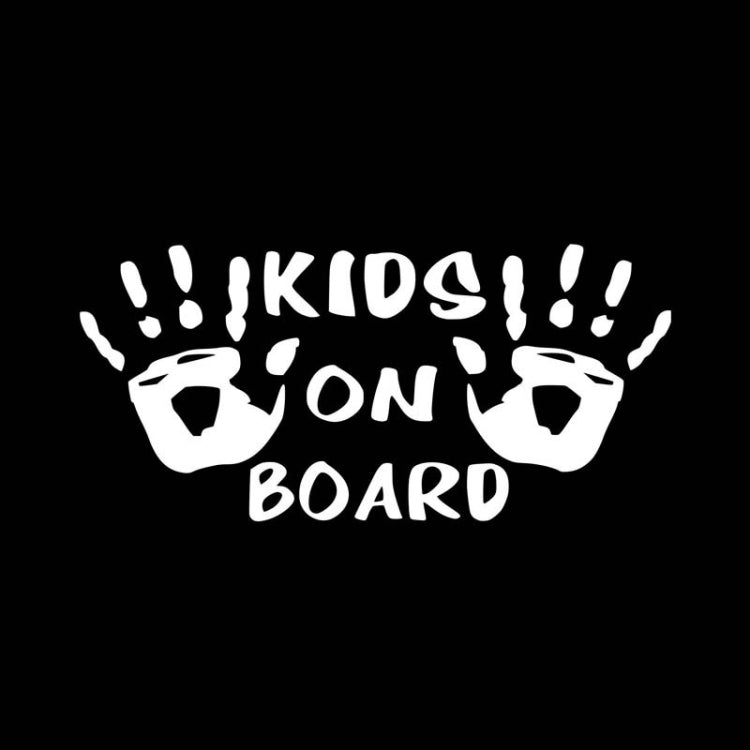 10pcs Kids On Board Warning Car Stickers Reflective Scratch Body Stickers