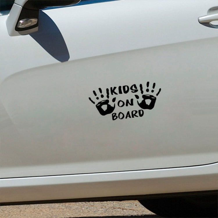 10pcs Kids On Board Warning Car Stickers Reflective Scratch Body Stickers