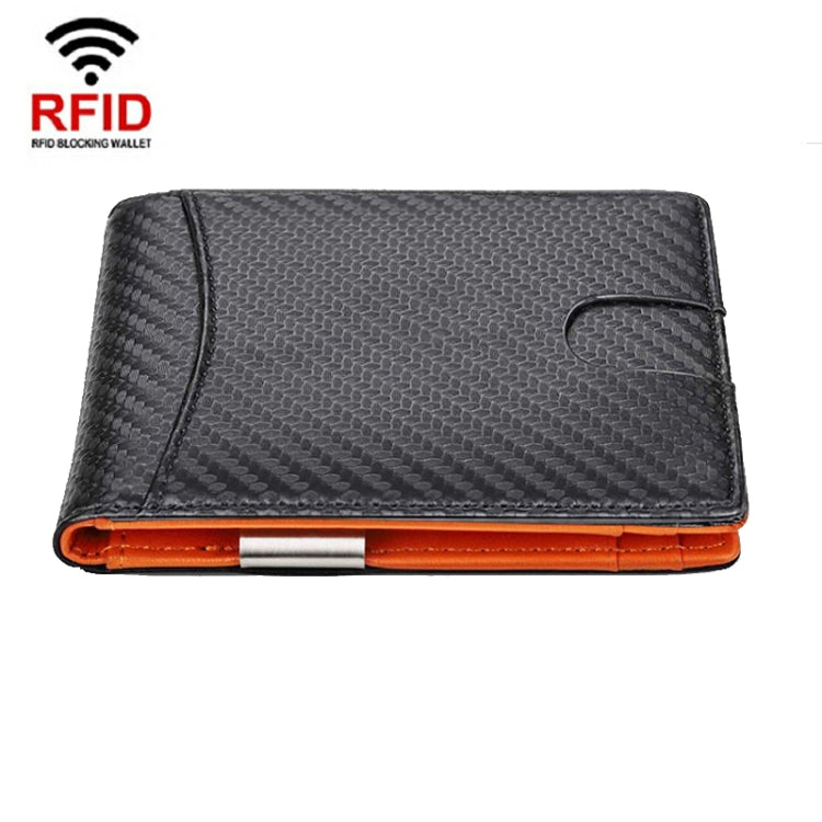 RFID Anti-Theft Brush Men Vintage Leather Wallet Card Case