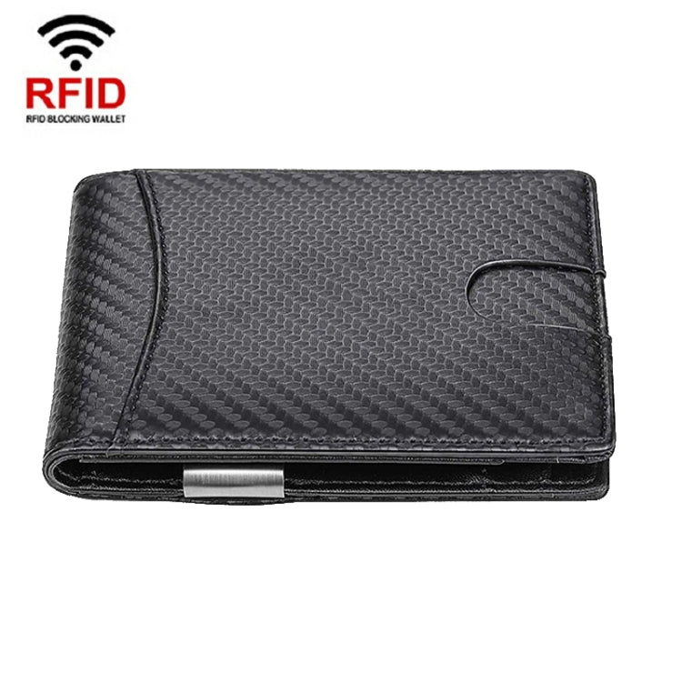 RFID Anti-Theft Brush Men Vintage Leather Wallet Card Case