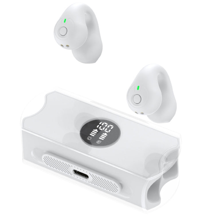 Transparent Capsule Ear Clip Bluetooth Earphones TWS Digital Gaming Wireless Headset