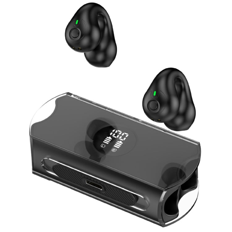 Transparent Capsule Ear Clip Bluetooth Earphones TWS Digital Gaming Wireless Headset