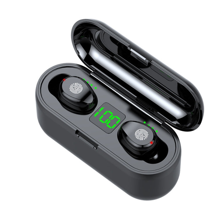 F9-2 LED Digital Display Wireless In-Ear Noise Reduction Long Life Bluetooth Headset