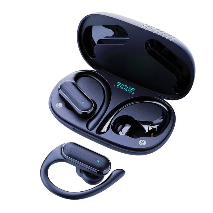 A520 LED Digital Display Wireless Ear-Mounted Noise Reduction Bluetooth Headset