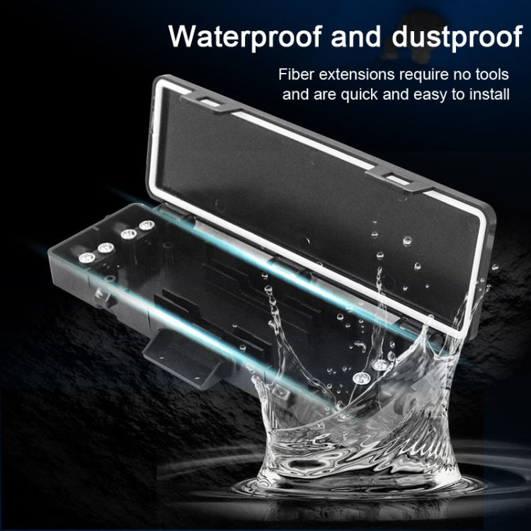 FTTH Inline Horizontal Optical Fiber Protection Box 1 In 2 Out Fiber Optic Splice Closure