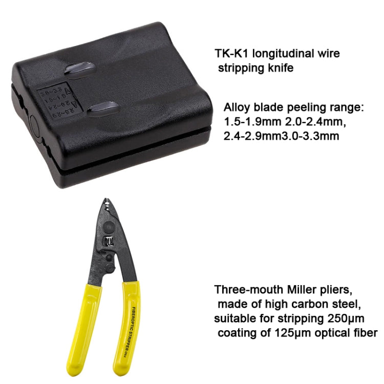 YH-G10 10-in-1 Fiber Optic Tool Kit TK-S6 Cable Knife and Stripping Kit