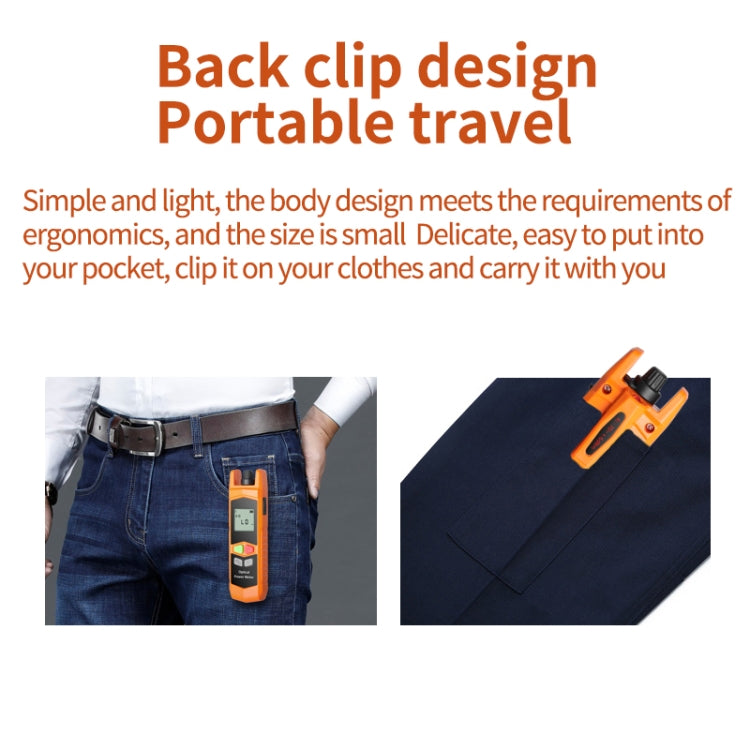 2-in-1 10-30mW Fiber Optic Red Light Pen + Optical Power Meter (-70+6dBm) Set