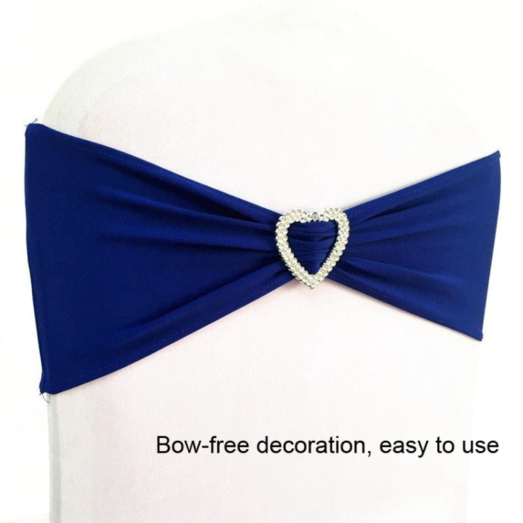 15x35cm Tie-Free Stretch Chair Back Flower Bow Chair Cover Hotel Chair Back Strap Decoration