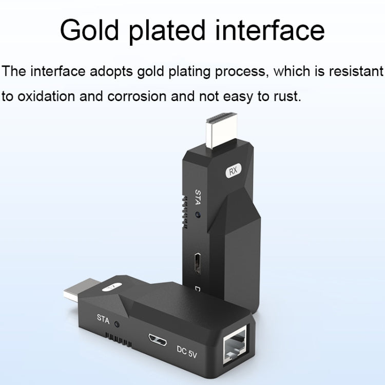 1080P/50m HDMI To Network Cable HD Video Signal Transmitter Monitoring Transmission Extender(HT238P)