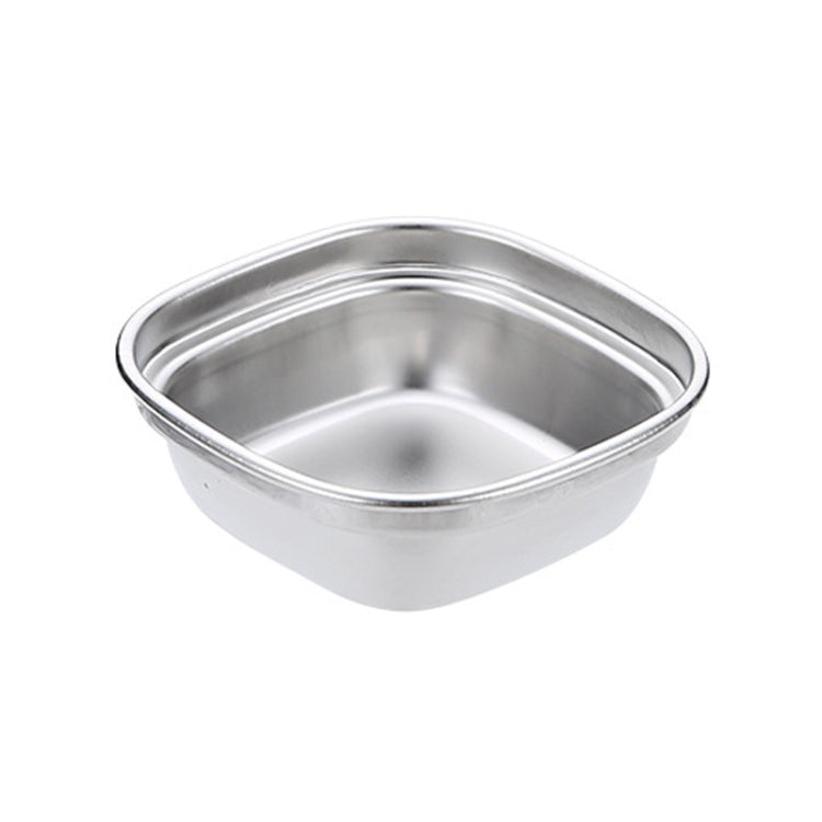 Stainless Steel Square Sauce Dish Hotpot Seasoning Disc Barbecue Tableware, Style: