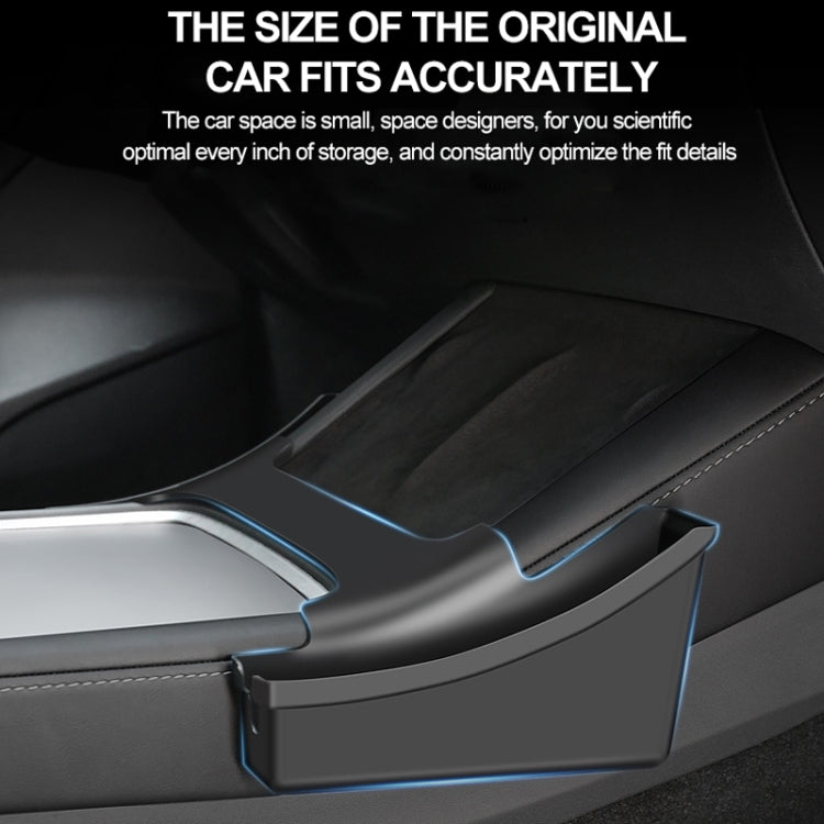 For Tesla Model Y / 3 Center Side Storage Box Side Organizer Saddle Box Interior Modification Accessories