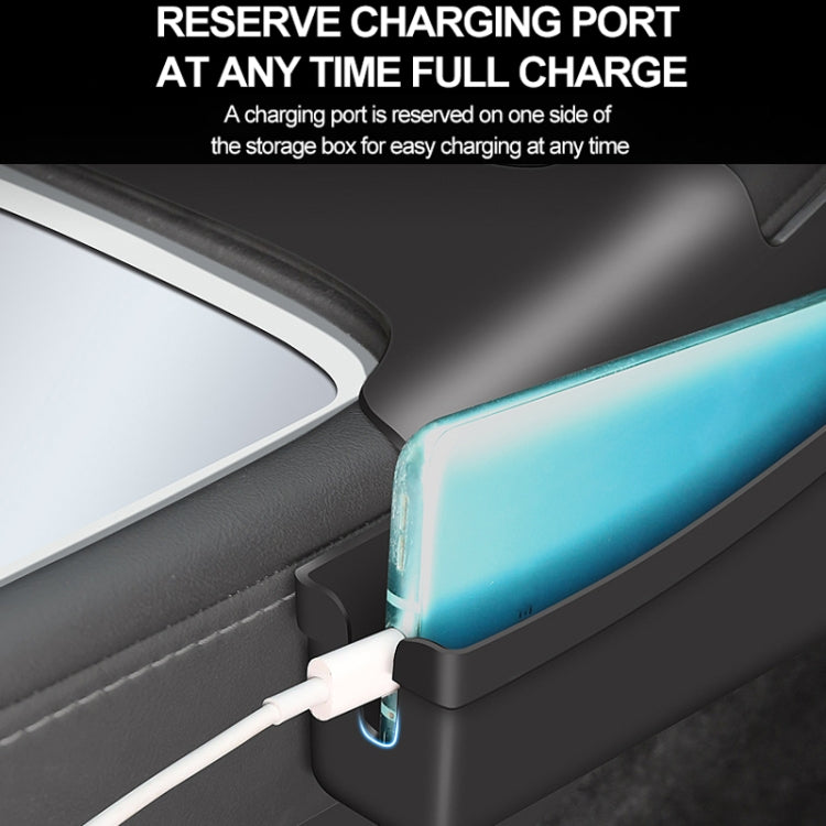 For Tesla Model Y / 3 Center Side Storage Box Side Organizer Saddle Box Interior Modification Accessories