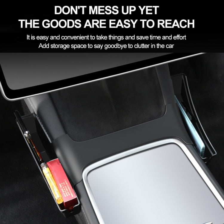 For Tesla Model Y / 3 Center Side Storage Box Side Organizer Saddle Box Interior Modification Accessories